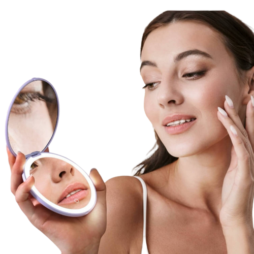LED Compact Magnifying Mirror