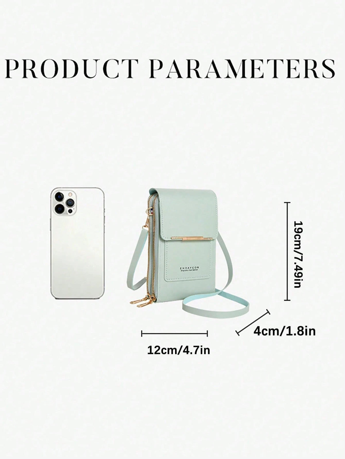 Mini Touch Screen Mobile Phone Wallet For Women, Lightweight Multifunctional Crossbody Bag, Fashion Accessory For Holiday & Anniversary Gifts