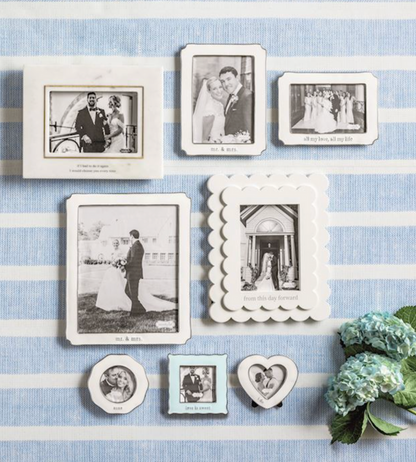 Mr. & Mrs. Enamel Frame
