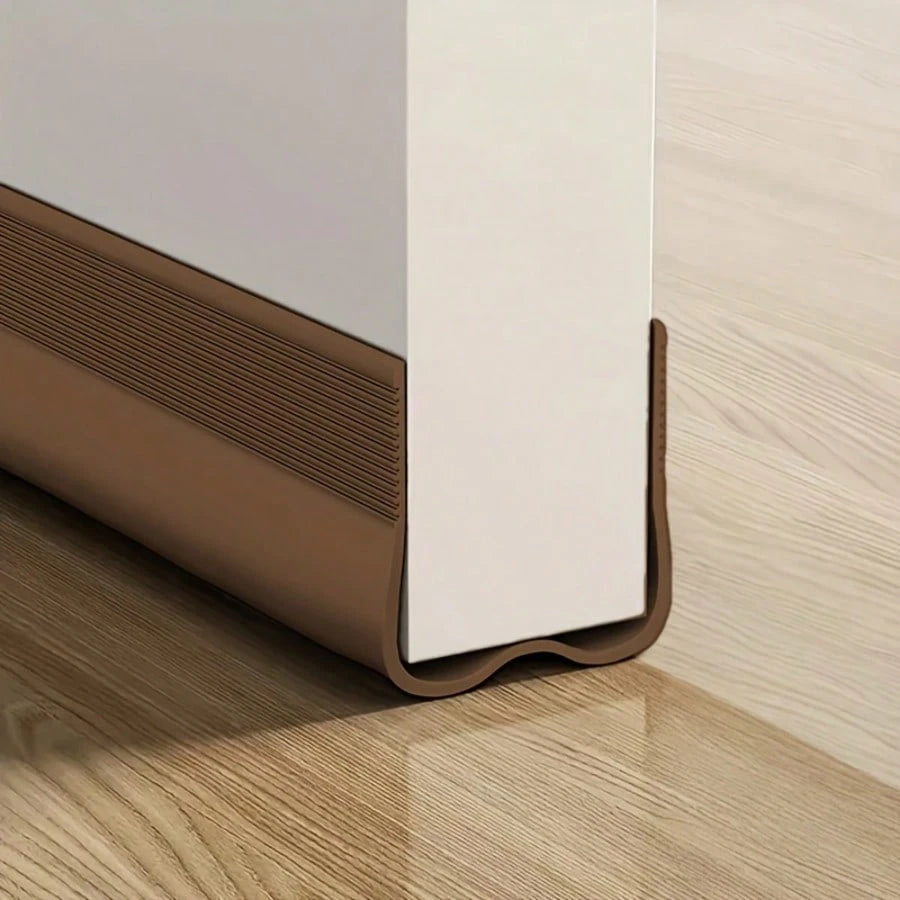 Multi-Color Adjustable Door Bottom Seal Strip, Soundproof Door Draft Stopper, Self-Adhesive Anti-Pest Gap Blocker, With Double-Sided Tape