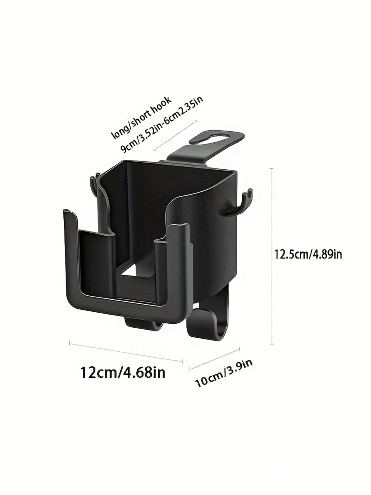 Multi Functional Car Seat Backrest Storage Rack With Cup Holder, Phone Holder And Hook- Suitable For Most Car Models, Can Store Water Bottles, Milk Tea Bags, Garbage Bags And Glasses, Car Storage, Re