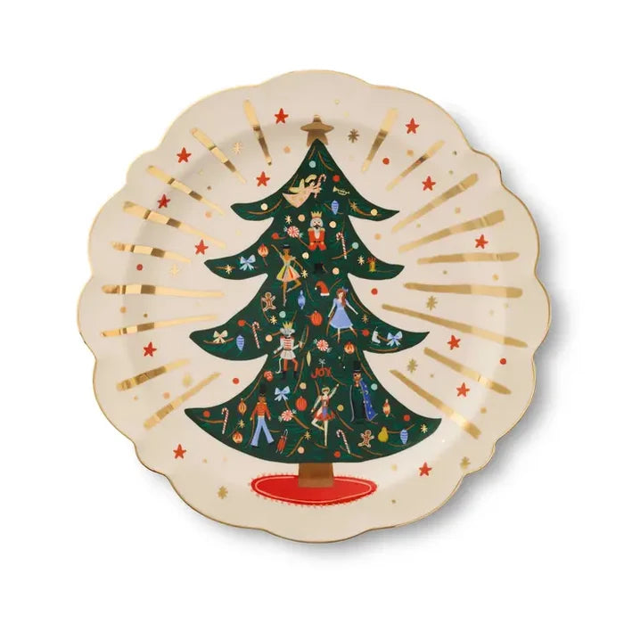 Nutcracker Round Porcelain Serving Platter
