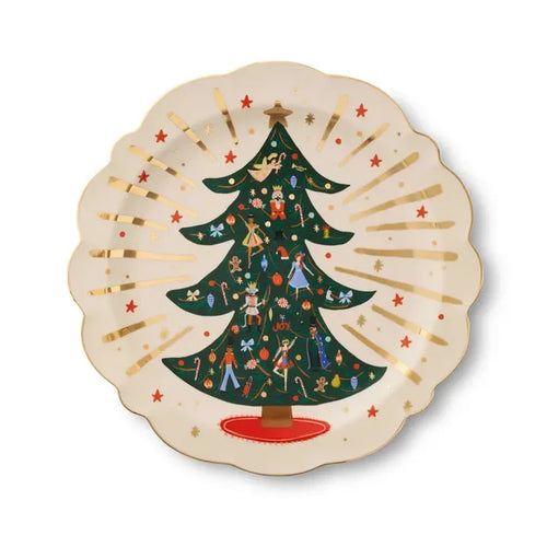 Nutcracker Round Porcelain Serving Platter