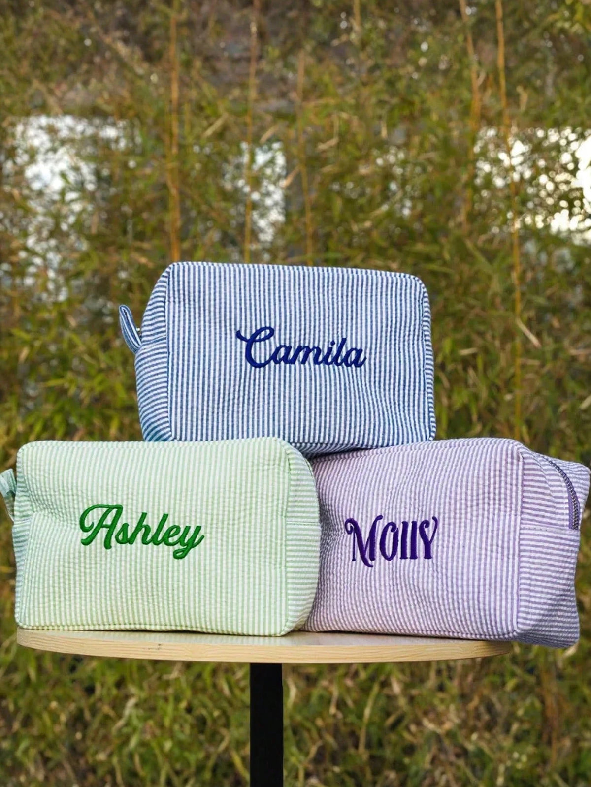 Personalized Makeup Bag, Custom Embroidered Toiletry Bag, Makeup Bag, Bridesmaid Gift, Bridal Party Gift, Cosmetic Storage Pouch, Bags For Ladies Fashionable, Bag Lover, Coquette Aesthetic, Mother's D