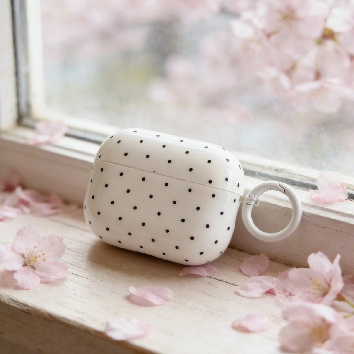Polka Dot Minimalist Solid Color Small Polka Dot Hanging Ring Earphone Case Compatible With AirPods Pro 3, New Pro 2, Cute Apple 4 Minimalist 3, Personalized 1/2 Earphone Case For Women