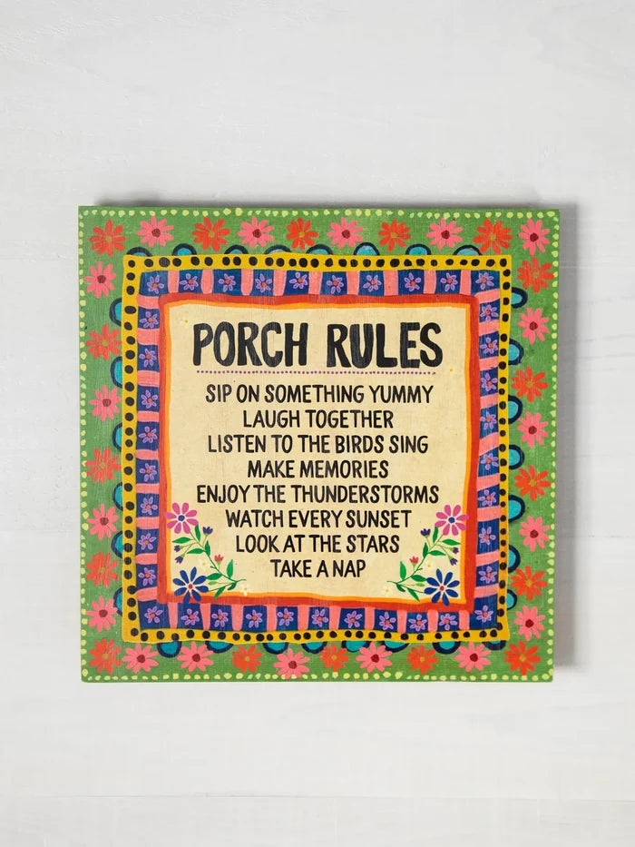 Porch Rules Porch Sign
