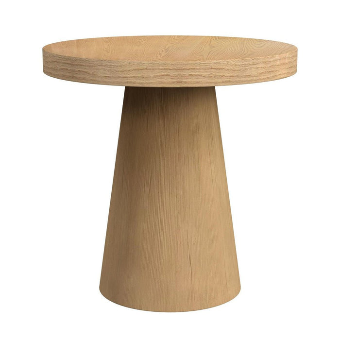 Portland Round End Table - Natural - Wichita Home Outlet