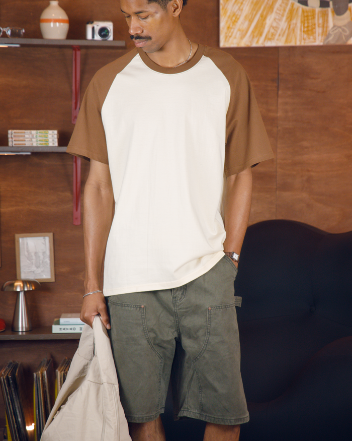 raglan color block tee