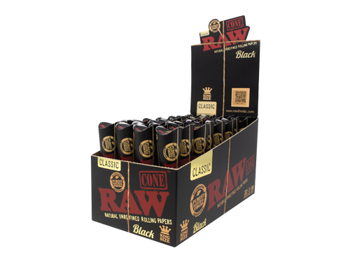RAW King Size Black Cones Box