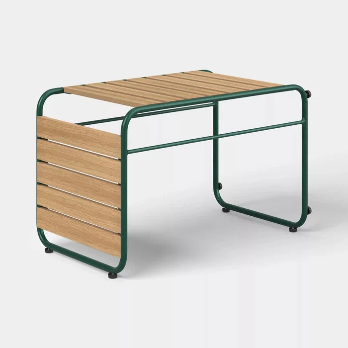 Rectangular Patio Accent End Table - Green - Wichita Home Outlet