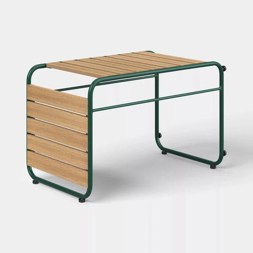 Rectangular Patio Accent End Table - Green - Wichita Home Outlet