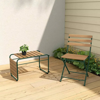 Rectangular Patio Accent End Table - Green - Wichita Home Outlet