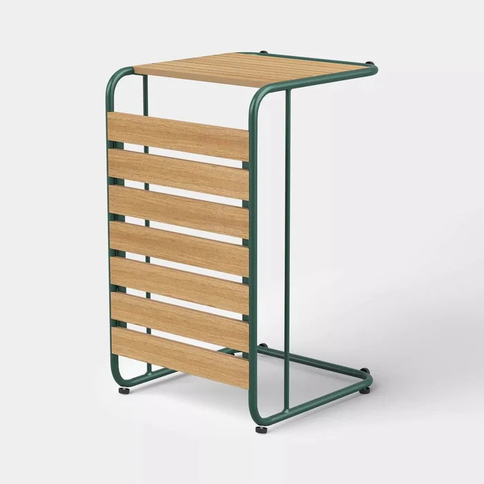 Rectangular Patio Accent End Table - Green - Wichita Home Outlet