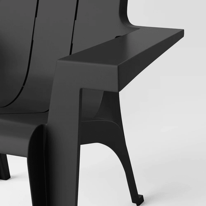 Resin Stackable Adirondack Chair - Black - Wichita Home Outlet
