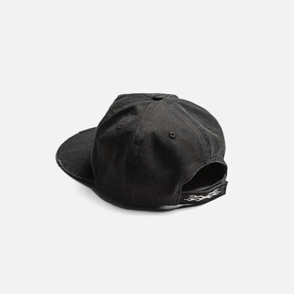 STRAYE RIPPED CAP - BLACK RIPPED