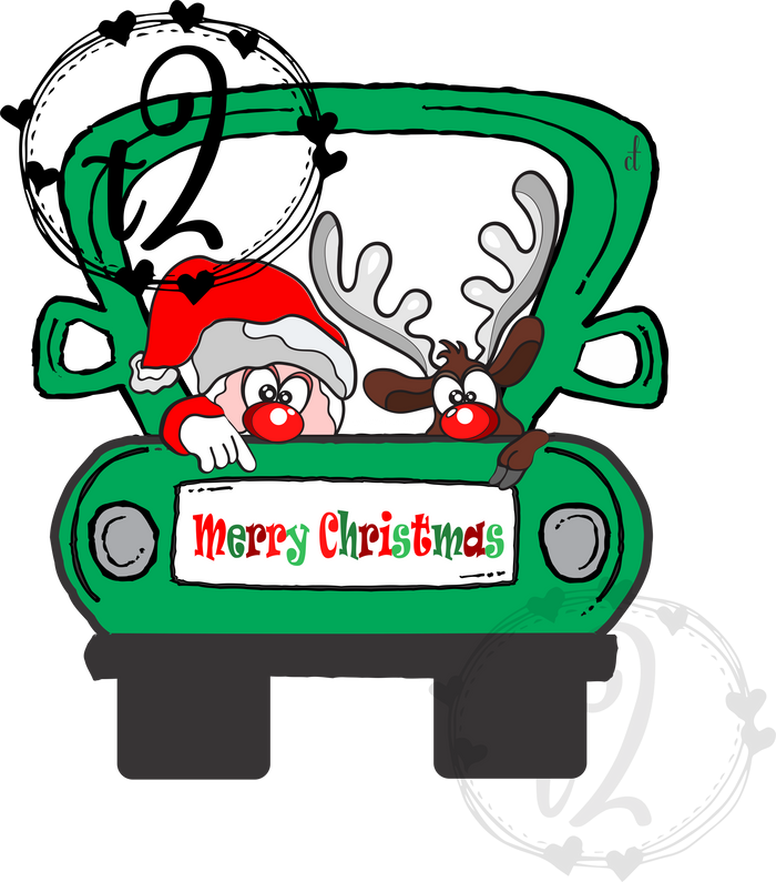 Santa and Rudolph - T2 Blanks 4 You