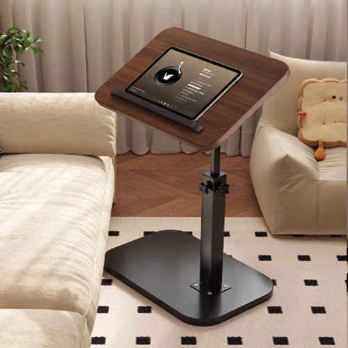 Side Table Sofa Tray For Couch, 360° Rotatable Sofa Armrest Side Tray Table, Adjustable Legs Space-Saving Couch Bedside TV Tray Snack Table For Eating