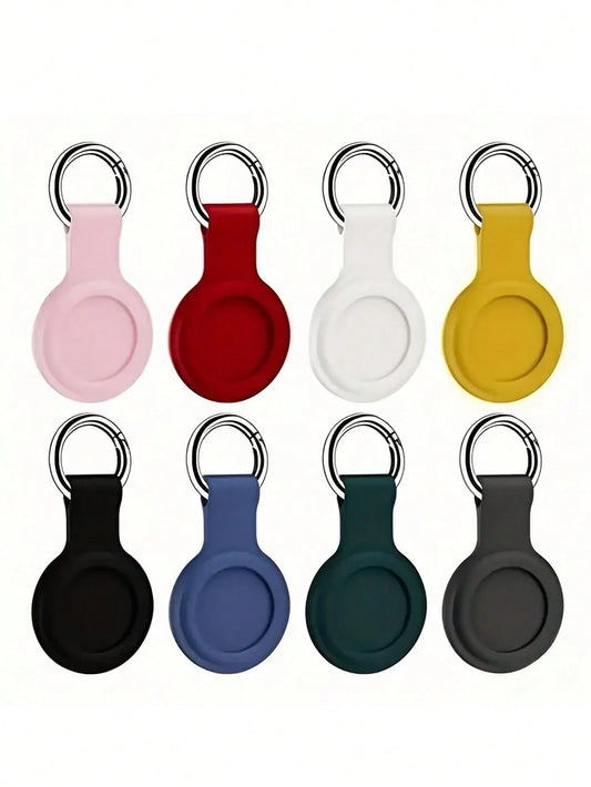 Silicone AirTag Protective Case, Soft & Durable Silicone AirTag Keychain Protective Cover, Anti-Slip Protective Shell For AirTag GPS Item Finder