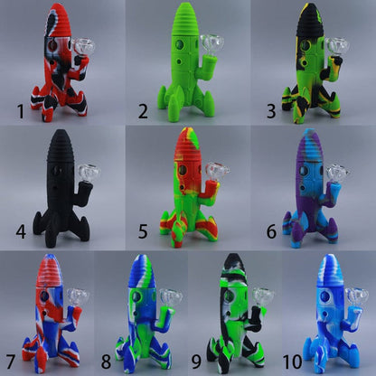 Gadget Gerbil Silicone Rocket Shaped Bong
