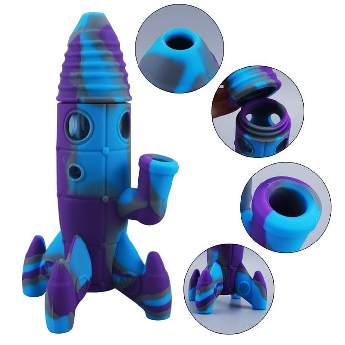 Gadget Gerbil Silicone Rocket Shaped Bong