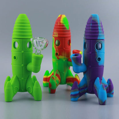 Gadget Gerbil Silicone Rocket Shaped Bong