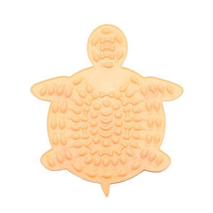 Gadget Gerbil Orange Silicone Turtle Shaped Pet Licking Mat