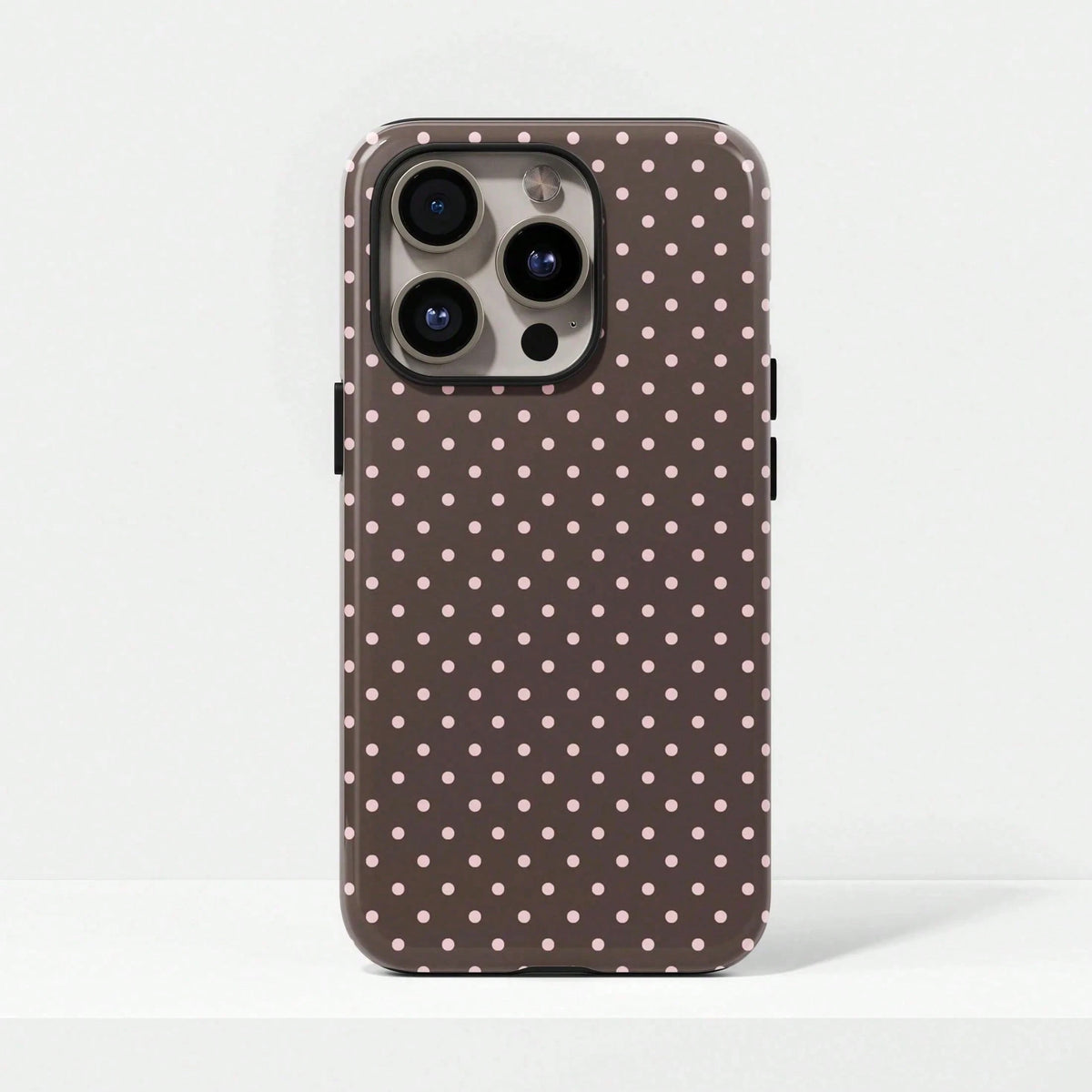 Soft & Cute White Polka Dot Phone Case, Y2K Style, Compatible With IPhone 17/16/15/14/13/12/11 Pro Max