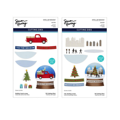 Spellbinders - Die Bundle - Snow Globe Scenes. Available at Embellish Away in Bowmanville Ontario Canada.