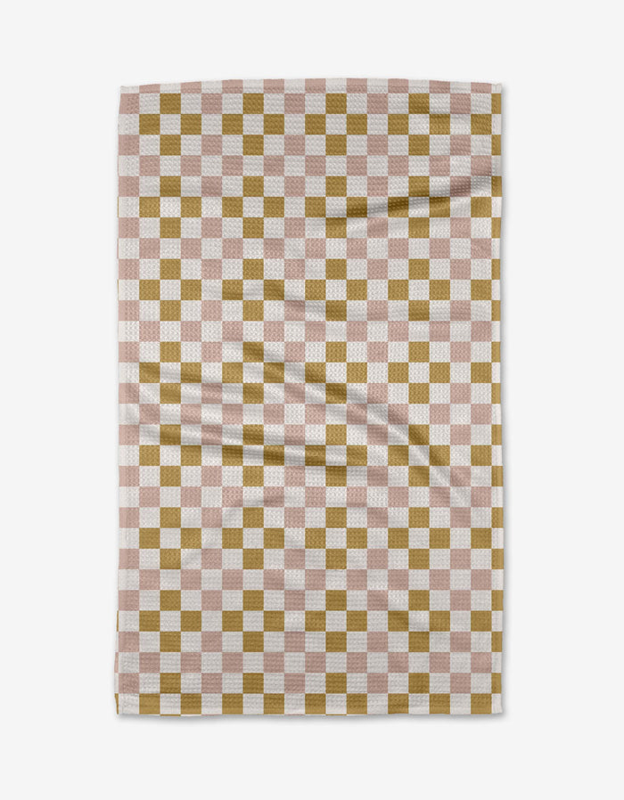 Spring Checkers Tea Towel