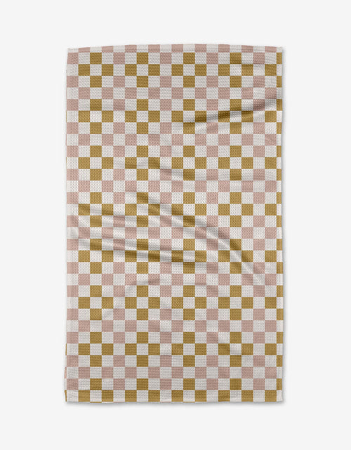 Spring Checkers Tea Towel