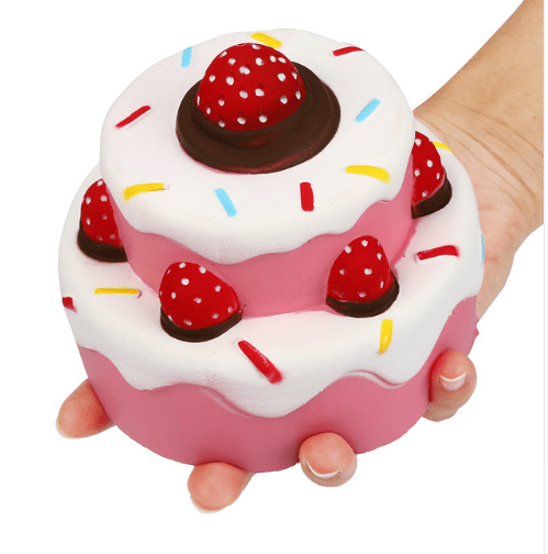 Gadget Gerbil Strawberry Cake Squishy Toy