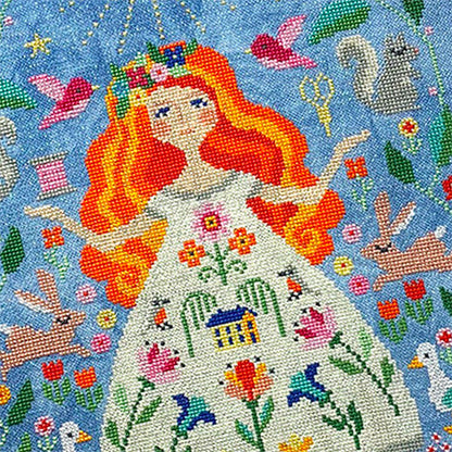 The Stitch Goddess Cross Stitch Pattern-Stitched Modern