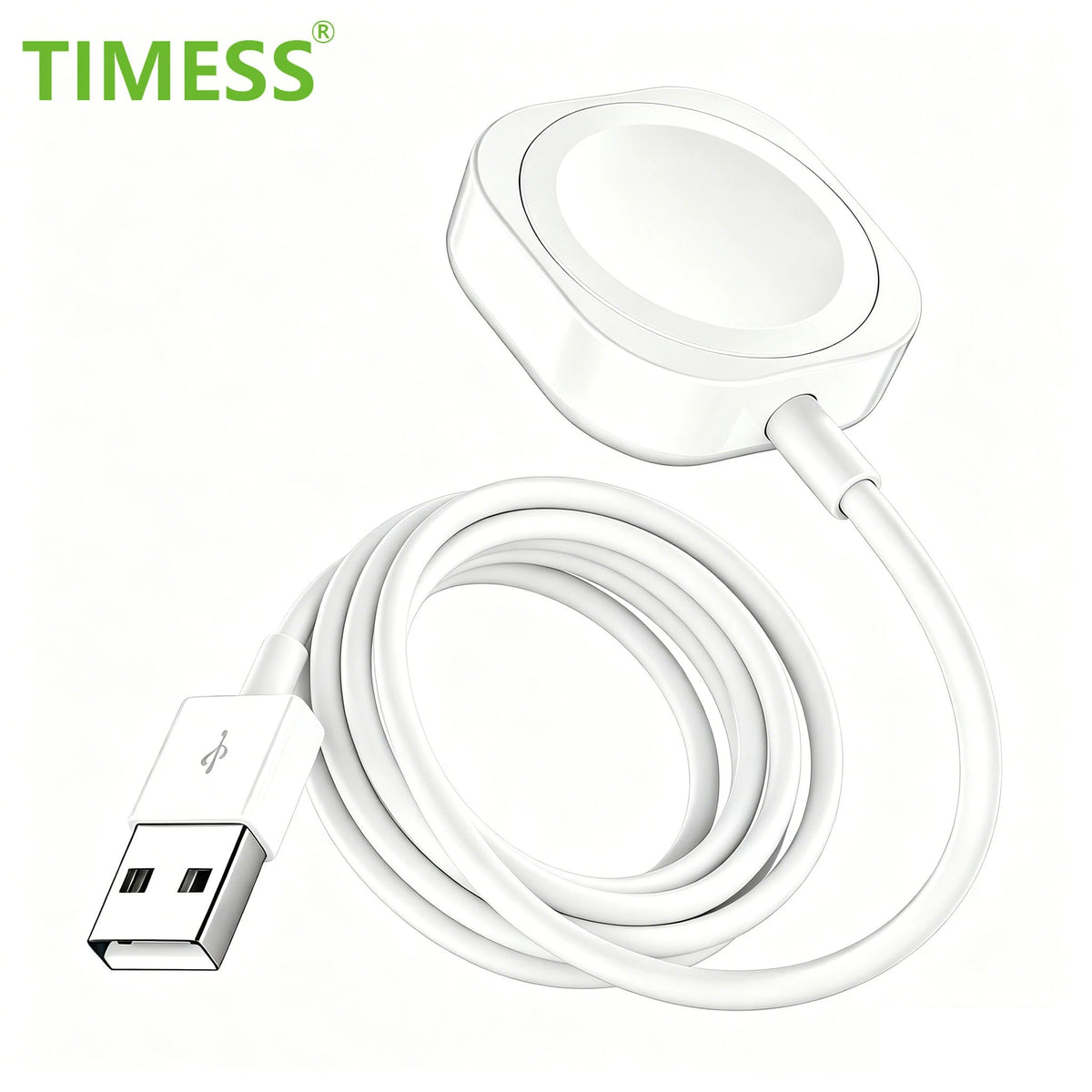 TIMESS-Fast Wireless Watch Charger, Compatible With Watch Series Ultra 10 9 8 7 SE, Smart Watch 6 5 4 3 2 1, USB Or TYPE C Charging Cable