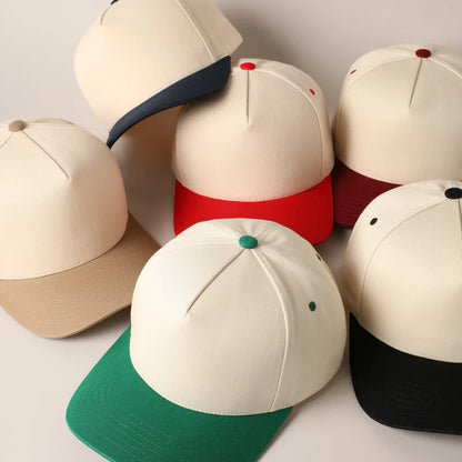 Two-Tone Canvas Cotton Baseball Cap