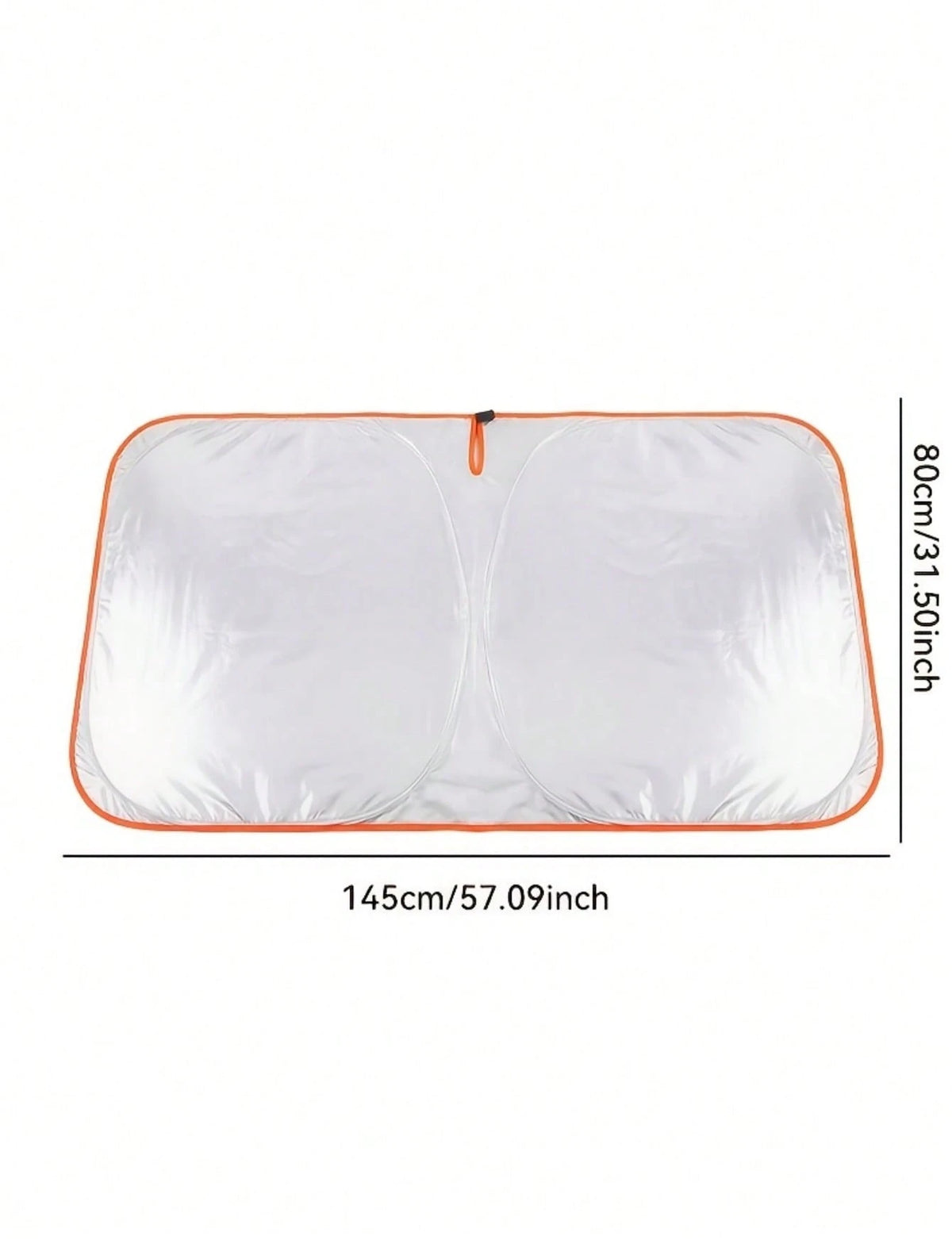 Universal Car Front Windshield Sun Shade, No Drilling Easy Foldable Sun Visor Cover Tent, Full Edge Seamless Fit, High Density Light Blocking Fabric With Reflective Coating, Block Sunlight Protect Car
