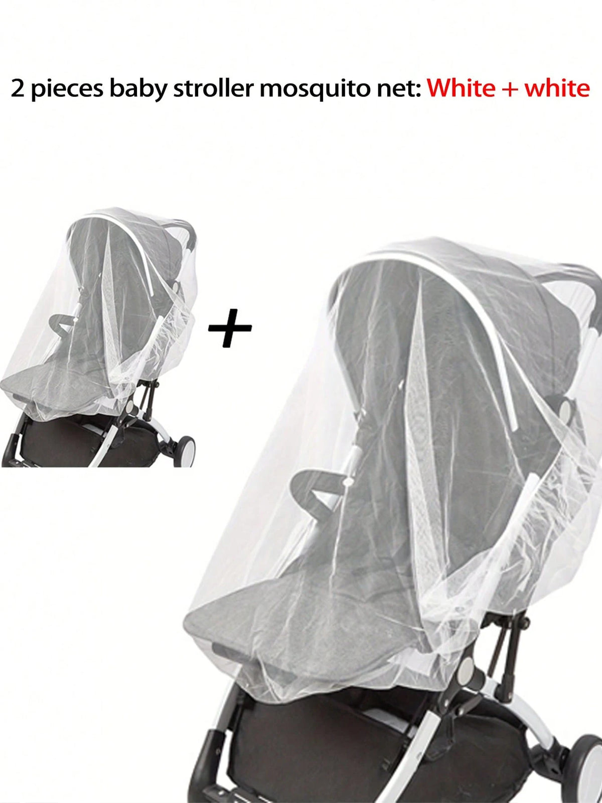 Universal Mosquito Repellent Net Cover For Baby Strollers, All-Season Insect And Sun Protection, Baby Stroller Outdoor Travel Protection Net