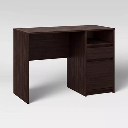 Writing Desk with Drawers - Espresso - Wichita Home Outlet