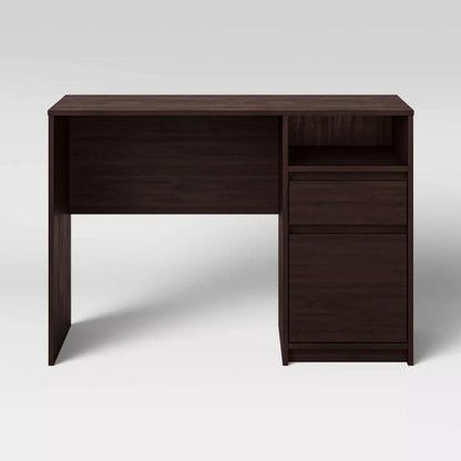 Writing Desk with Drawers - Espresso - Wichita Home Outlet